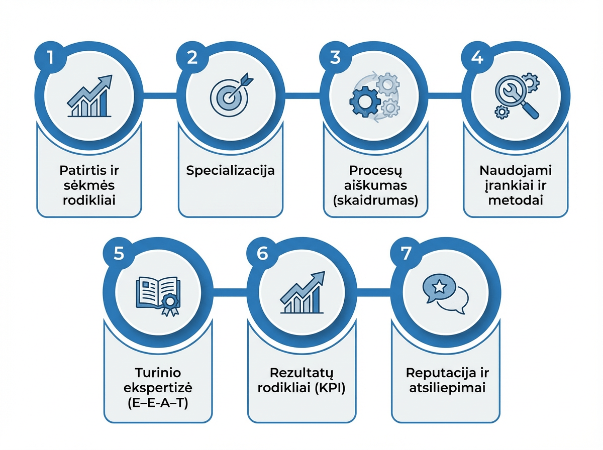 SEO paslaugų pasirinkimas